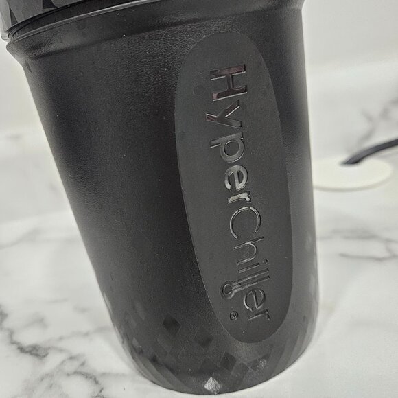 Hyperchiller Black Iced Plastic Coffee Beverage Patented Cooler Container Mug - Picture 6 of 11